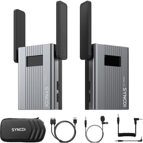 SYNCO WMic-TS UHF Professional Condenser Microphone for Radio Audio Interface Video Shooting Camera Mikrofon Wireless Set Mic