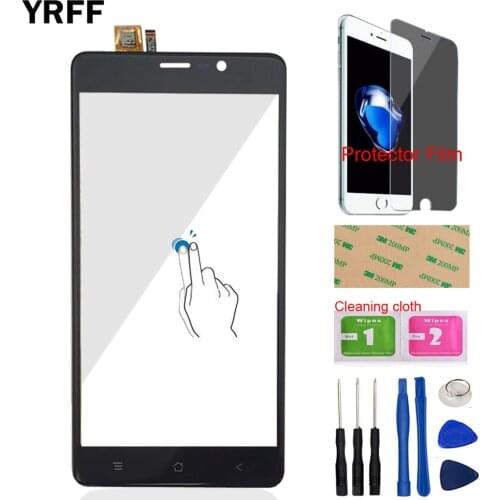 5.5'' Mobile Phone Touch Screen For BlackView A8 Max Front Touch Screen Digitizer Panel Glass Lens Sensor Tools Protector Film