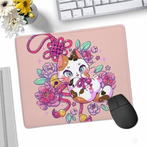 Cute cat fox rabbit fantasies for girl Mouse Mat Smooth Writing Pad Desktops Mate Gaming Mouse Pad small mouse pad best seller