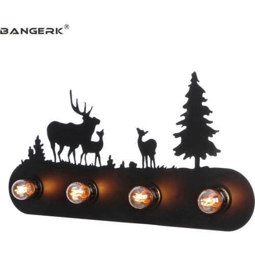 Industrial Wind LED Wall Lamp Switch Sconces Wall Light Loft Decor Vintage Design Black Iron Edison Wall Lights Home Lighting