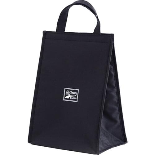 Tote Thermal Bag Black Waterproof Oxford Beach Lunch Bag Food Picnic Women Kid Men Cooler Bag New