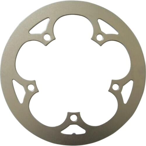 TRUYOU 130 BCD Chain Wheel Guard Folding Bike Chainring Cover Silvery Aluminum Alloy Road Bicycle Protective Plate