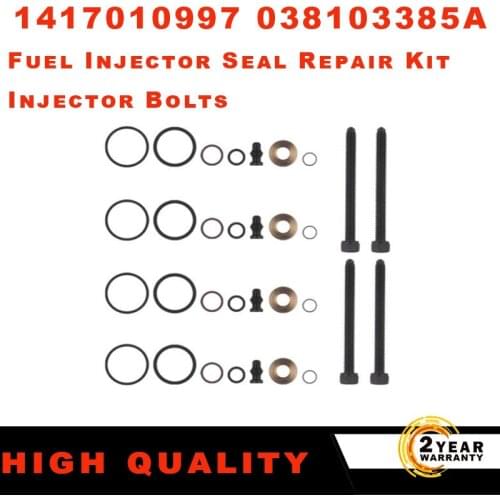 Fuel Injector Seal Repair Kit Injector Bolts for A2 A3 A4 Skoda 1.2 1.4 1.9 TDI 1417010997 038103385A