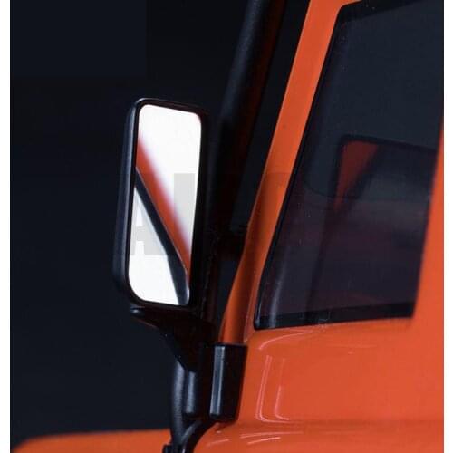 1 pair of stainless steel rearview mirrors for 1/10 Traxxas TRX-4 Defender Defender 82056-4 RC crawler car parts