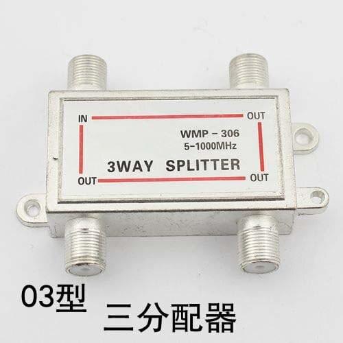 50pcs/lot Y-Splitter, Antennenverteiler, TV Spliter Cable TV distributor C03 three 306 distributor signal distributor
