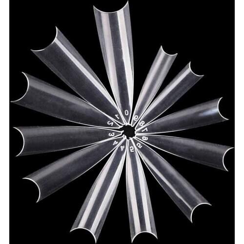 500pcs fake nails High Quality White Clear Nail Tips Press On Nail Half Cover French Artificial False Nails Manicure Decoration