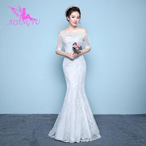 AIJINGYU 2021 beautiful new hot selling cheap ball gown lace up back formal bride dresses wedding dress WK155
