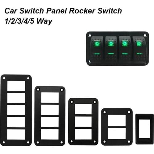 1/2/3/4/5 Way Aluminum Rocker Switch Panel Housing Holder For ARB Carling Narva Boat Type Auto Parts Switches Parts