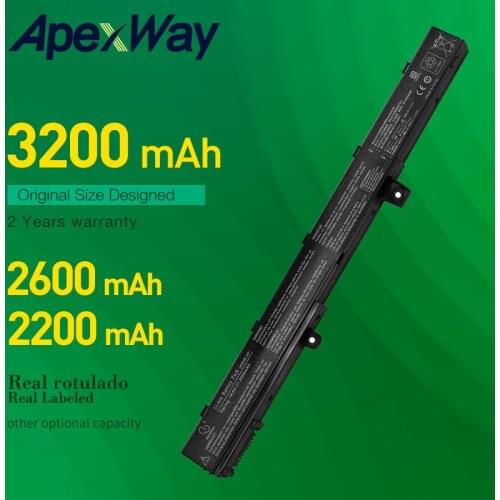 Apexway 14.8V 4Cells A31N1319 New Laptop Battery for ASUS X451 X451C X451CA X551 X551C X551CA X551M X551MA A31LJ91 A41N1308