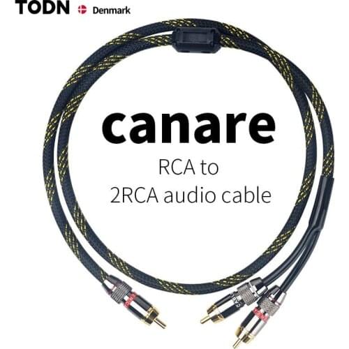 Canare HIFI RCA Y Adapter Cable Subwoofer Y Cable 1x Cinch to 2x Cinch audio cable 1 rca to 2 rca cable