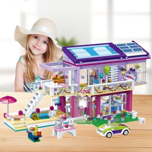 QWZ NEW City Girl Friends Series Building Blocks Modern Dream Princess Girl Shop Set Educational Brick Toys For Children Gifts