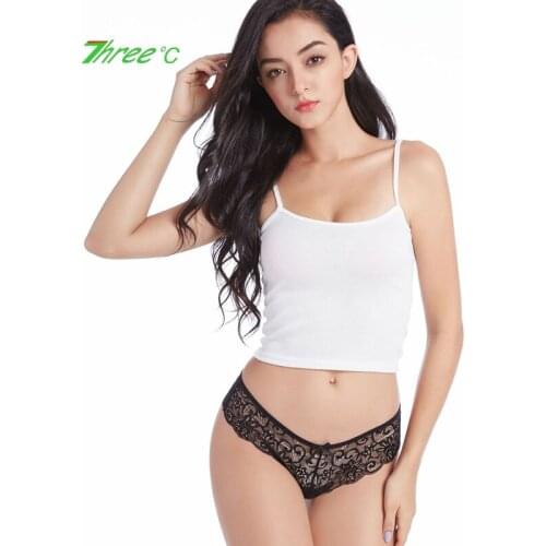 US Large-size Sexy Lace Underpants Ladies Thong Low Waist Seamless Cotton Crotch Briefs Triangle Pants Embroidery Sexy Lingerie