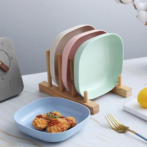 15cm Deep Square Dish Spit Bone Dish Household Small Dish Dining Table Bone Dish Garbage Dish Salad Bowl Bones Plate