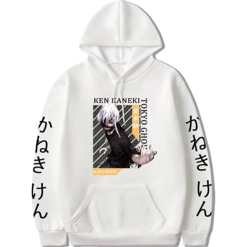 Hot Tokyo Ghoul Hoodies Men/Women Sweatshirts Casual Top Male Pullovers Anime Manga Kaneki Ken Printed Long Sleeve Kpop Clothes