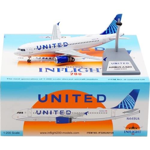 1/200 Scale A320 N449UA UNITED airline Aircraft 320 Plane Model Airplanes TAM collectible show model Toy