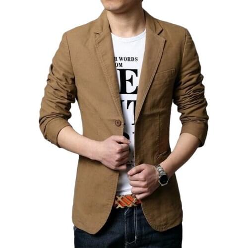 Men Two Buttons Blazers Patchwork Suits Jacket Men Outwear Mens Blazers Plus Size M-5XL