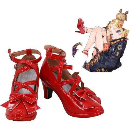 FGO Abigail Williams Shoes Red Boots Fate Grand Order 3rd Anniversary Abigail Williams Cosplay Shoes High Heel Boots Custom