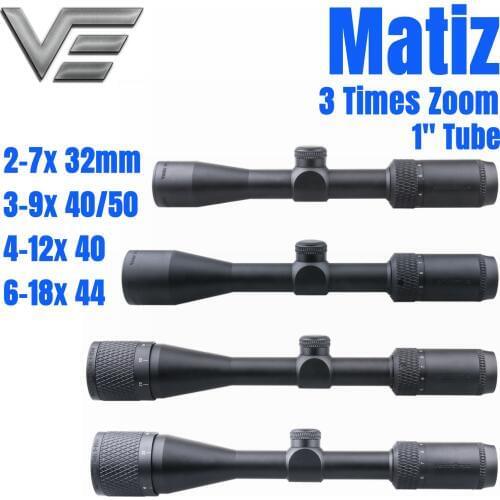 Vector Optics Matiz 1 Inch 2-7x32 3-9x40 4-12x40 6-18x44 AO 1/4 MOA Vamint Shooting Huting Rifle Scope Riflescope