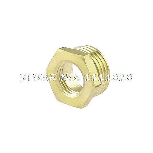 Pneumatic Piping Hex Bushing Quick Connector Fitting 1/2" NPT x 1/4" NPT Thread