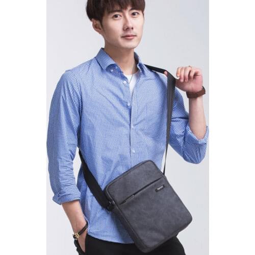 TINYAT shoulder bag waterproof casual crossbody bag canvas sling bag 9.7 inch pad bag Light weight Canvas Shoulder Bag