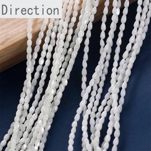Natural White Beads Water Drops Loose Beads diy Handmade Bracelet Necklace Jewelry Beaded Material Accessories