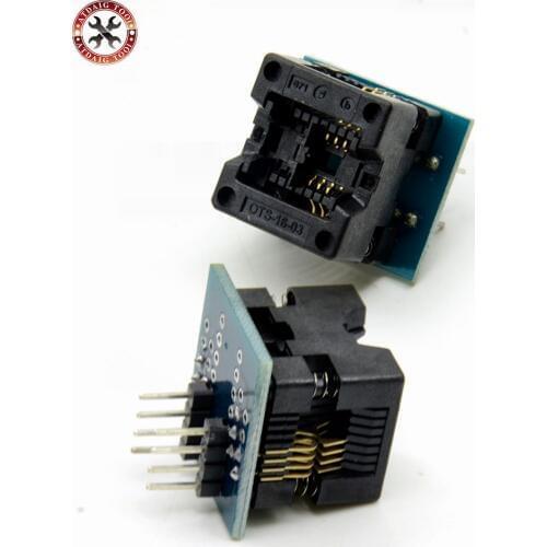 SOIC8 SOP8 to DIP8 EZ Socket Converter Module Programmer Output Power Adapter With 150mil Connector SOIC 8 SOP 8 To DIP 8