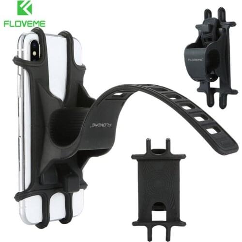 Phone Silicone Holder Universal Bike Bicycle Motorcycle Mobile Mount Buckle Pull Non-slip For Cellphone Handlebar Bracket Stand