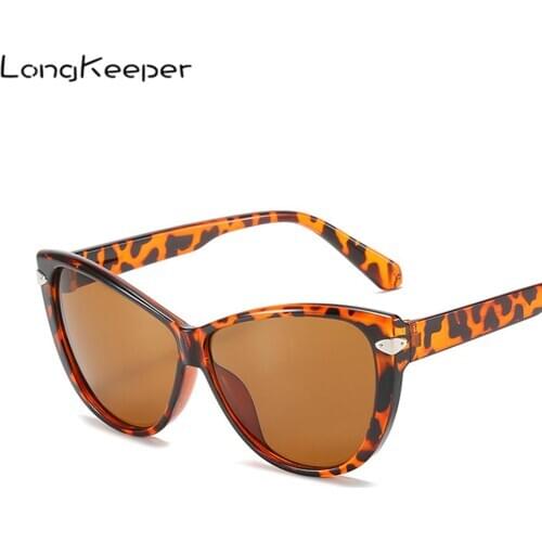 Oversized Cat Eye Sunglasses Women Luxury Brand Designer Vintage Leopard Sun Glasses Female UV400 Travel Eyewear Oculos feminino