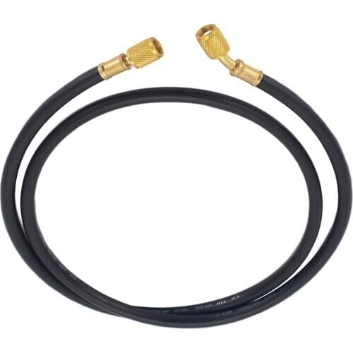 Heavy Duty Brass Charging Hoses 800PSI 150cm HVAC 1/4" SAE Hose Fittings for Refrigerant R134a R410a Refrigeration Hose Mayitr