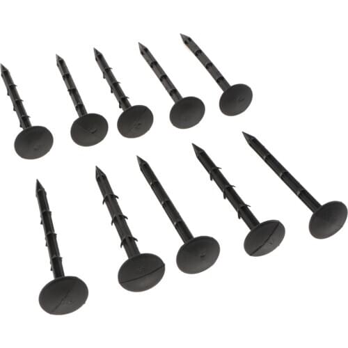 10pcs Garden Stakes Plastic Nails Canopy Pegs for Ground Cover Netting