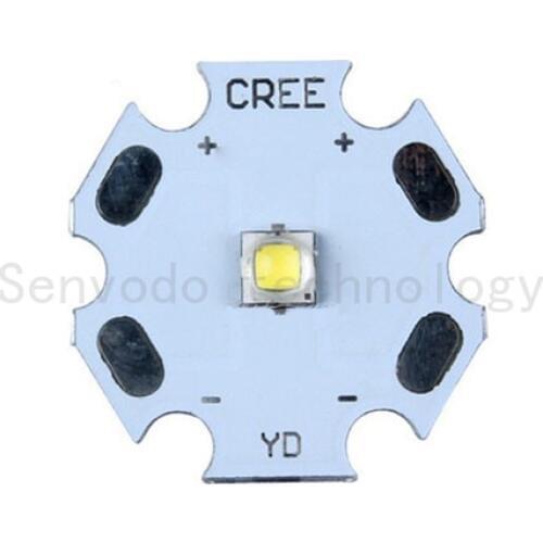 10X Original CREE Xlamps XPG2 5W high power led diode with 20mm heat sink free shipping