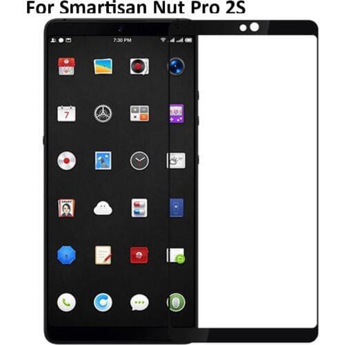 2PCS Ultra-Thin screen protector Tempered Glass Black full Screen protective For Smartisan Nut Pro 2S 2 S
