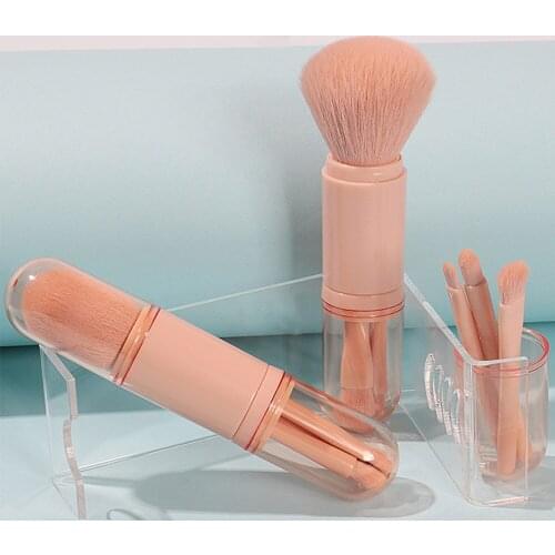 4Pcs Makeup Brushes Pro Green Brush Set Powder Eyeshadow Blending Eyeliner Eyelash Eyebrow Make Up Beauty Cosmestic Brushes