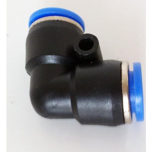50Pcs 4mm ID Pneumatic Connectors Push in Elbow Fitting Equal L PV4