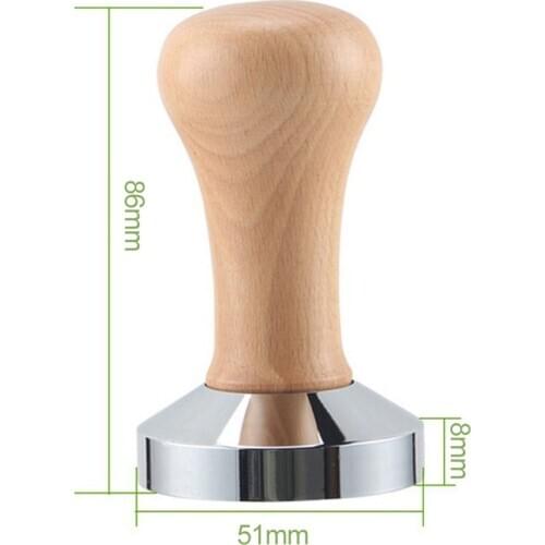 51/53/58mm Coffee Powder Hammer Espresso Powder Calibrated Pressure Tamper Hammer Stainless Steel Bottom Coffee Accessories Tool