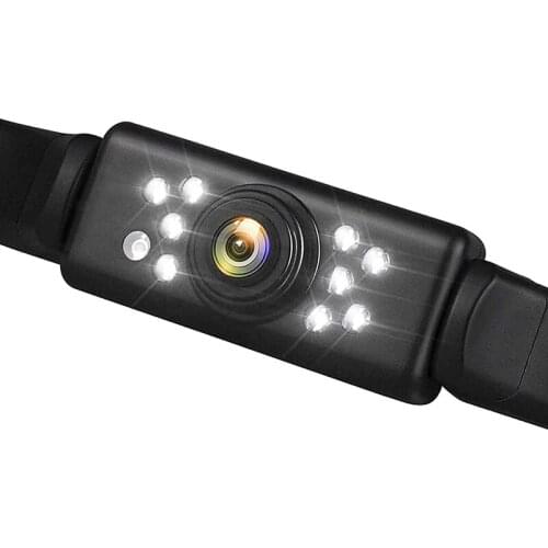 Car Rear View Backup Camera - 9 LED License Plate Waterproof Reversing Camera,120° View Angle,for Trucks/SUV/Pickup