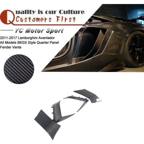 Car Accessories Carbon Fiber BKSS Style Quarter Panel Fender Vents Fit For 2011-2017 Aventador All Models