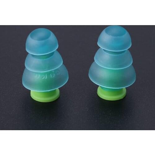 1 Pair Silicone Earplugs Noise Cancelling Reusable Ear Plugs Hearing Protection R9UA