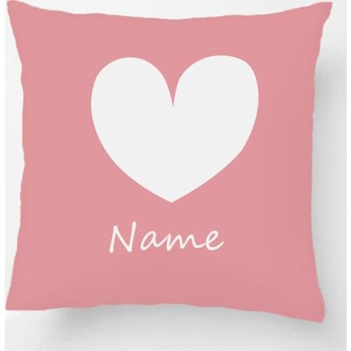 Throw Pillowcase Customized Child Name Printed Crown Princess Decorative Cushion Cover Gift For Car Sofa Seat