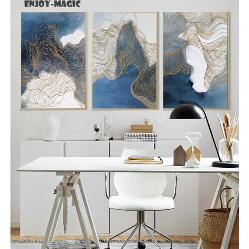 Home Decor Canva Poster abstract Chinese Painting Home Decoration Wall Art Modern 3 Piece Oil Painting Picture Panel Print B-036