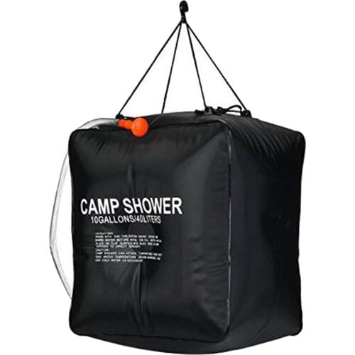 Shower Bag 10 Gallon 40L Camping Shower Bath Water Bag Outdoor Hiking