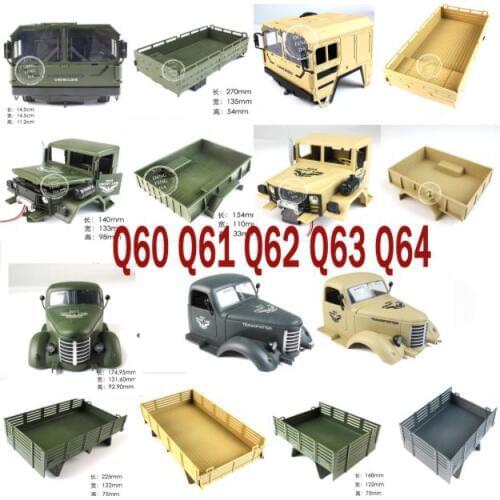 JJRC Q60 Q61 Q62 Q63 Q64 RC Military Truck 4WD 6WD RC Car spare parts Car barn Warehouse car Head
