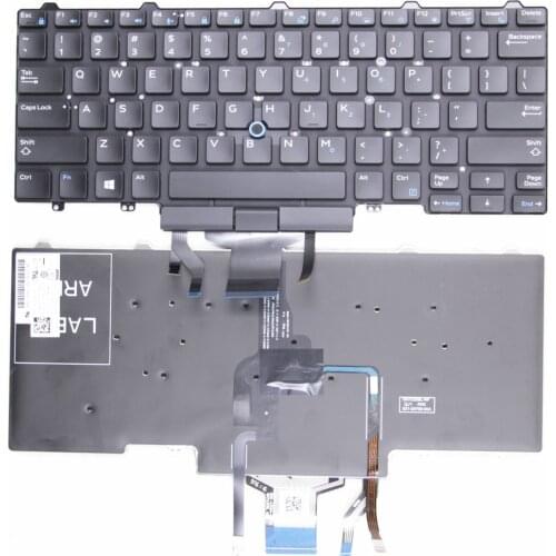 New US English Backlit Original Laptop keyboard for Dell Latitude E5450 E5480 E5470 E7470 7480 7490 3340 3350 0D19TR 094F68