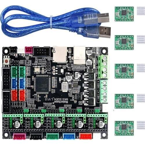 DIY Kit Board Drives L-Controller 3D Printer MKS GEN Ramps 1.4/Mega2560 TMC 2208/2209TMC2100 Expansion Board V1.0 Motor Driver