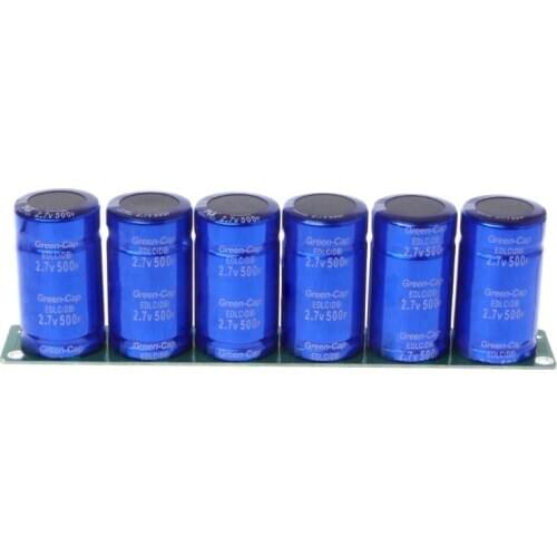 Farad Capacitor 2.7V 500F 6 Pcs/1 Set Super Capacitance With Protection Board New