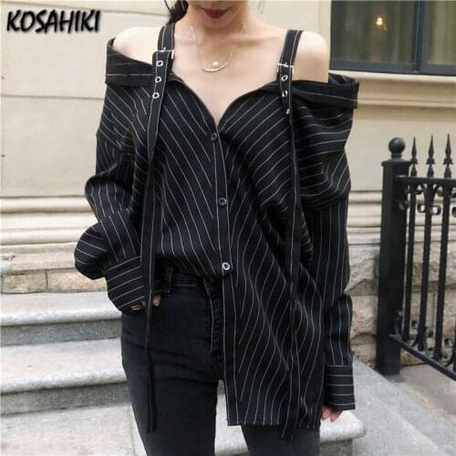 KOSAHIKI Off Shoulder Blouses