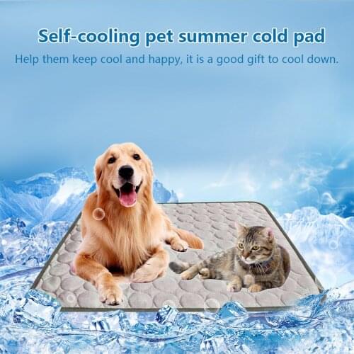 Summer Dog Bed Mat Pet Ice Mat Dogs Pad Dog Kennel Pet Ice Silk Pad Cat Cool Pad Pets Beds Cooling Pad for Dogs Pet Supplies