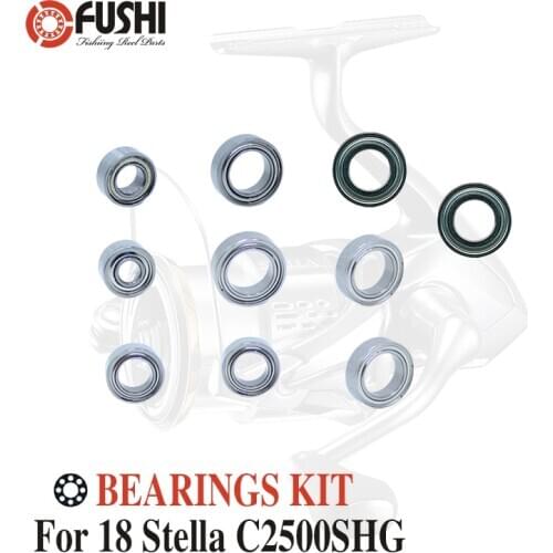 Fishing Reel Stainless Steel Ball Bearings Kit For Shimano 18 Stella C2500SHG / 03800 Spinning reels Bearing Kits