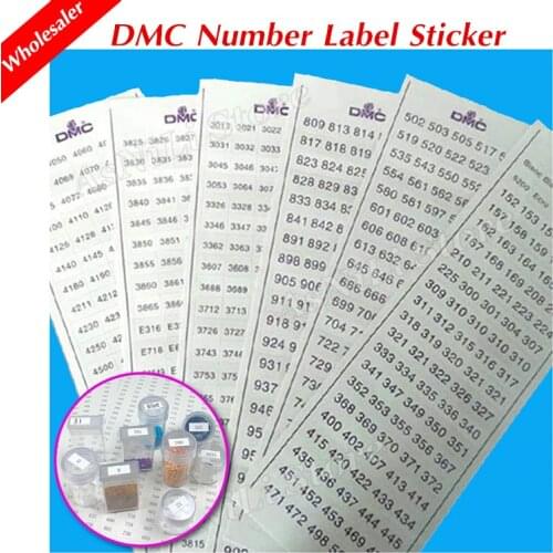 DMC Number Label Sticker Diamond Embroidery Accessories For Diamond Painting Tools Square / Round Storage Box Storage Bottle