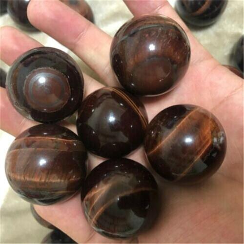 Natural polished quartz spheres red tiger eye crystal healing balls for home decoration